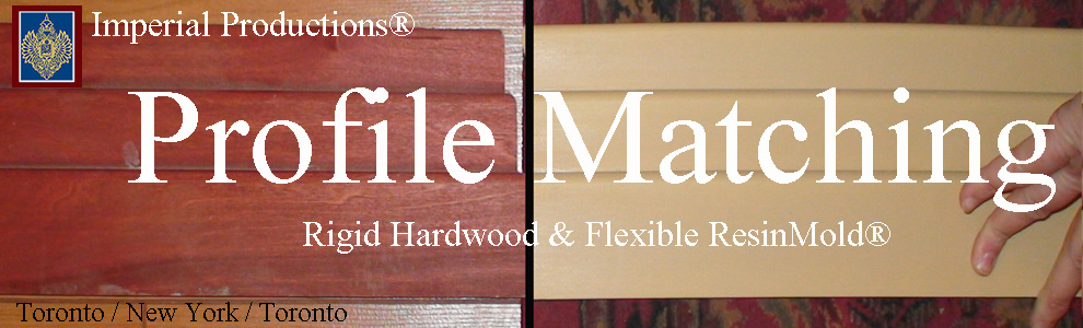 profile matching for mouldings in rigid or flexible resinmold