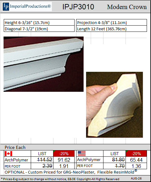 IPJP3010 Crown moulding