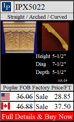 IPX5022 Classic Crown 5-1/2" x 5-1/2" deep