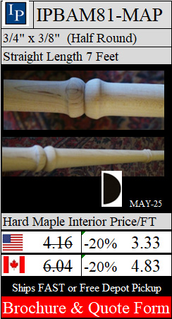 IPBAM81-MAPLE Panel Mold Brochure & Quote Form 